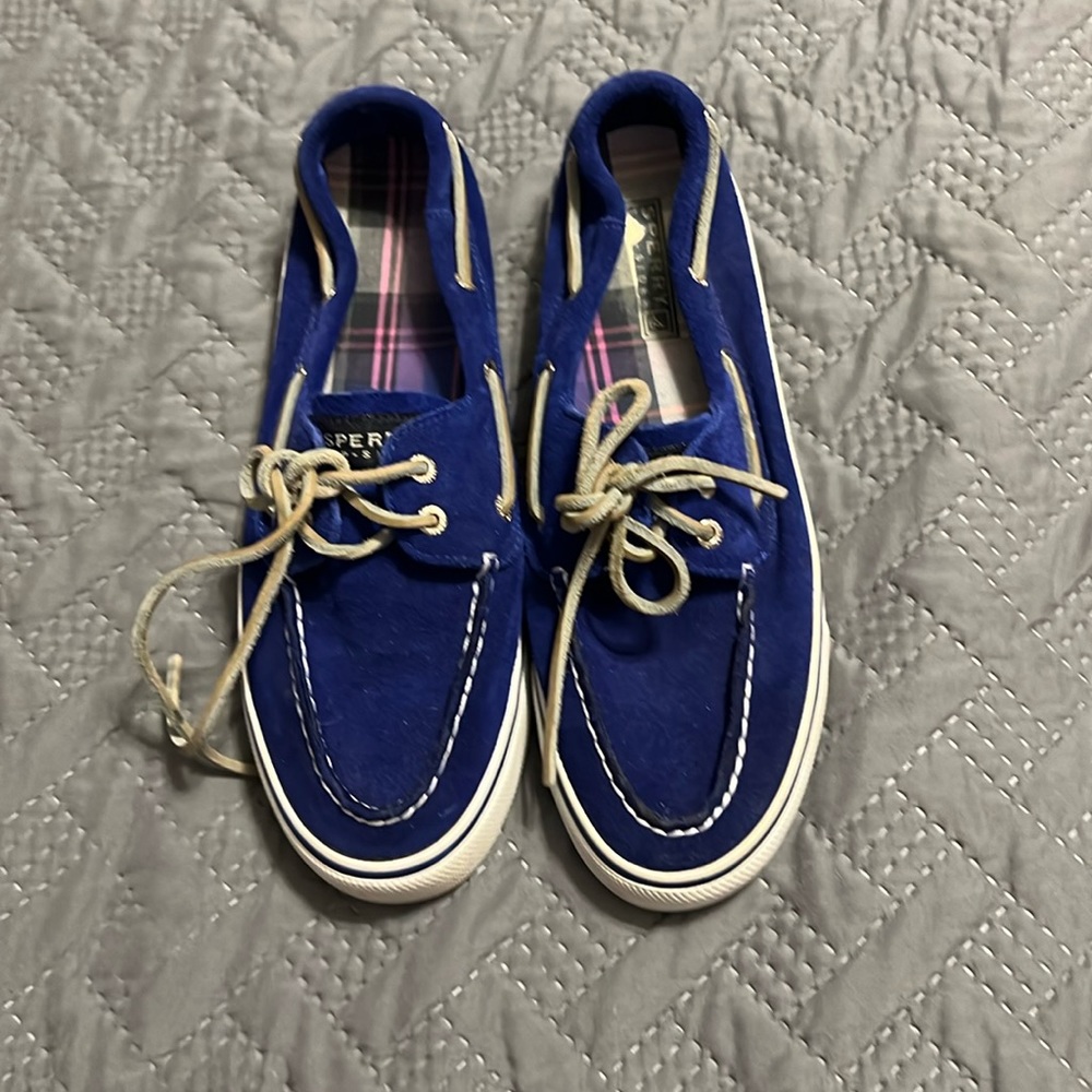 Sperry topsiders. Royal blue. 8.5M